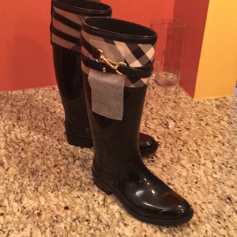 New Burberry Rain Boots